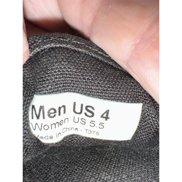 Vans Authentic Black Low Top Lace Up Canvas Sneaker Women 5.5/ Men Size 4 - Picture 4 of 5